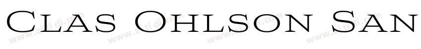 Clas Ohlson Sans Re字体转换